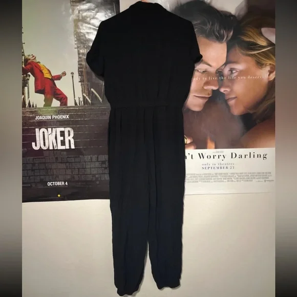 Wild Fable Black Button-Up Jumpsuit - Picture 3 of 4